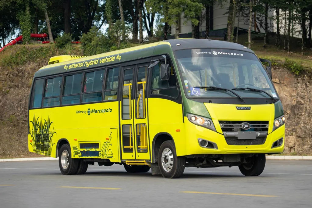 Micro-ônibus Híbrido – Elétrico/Etanol Volare Attack 10 (Divulgação)